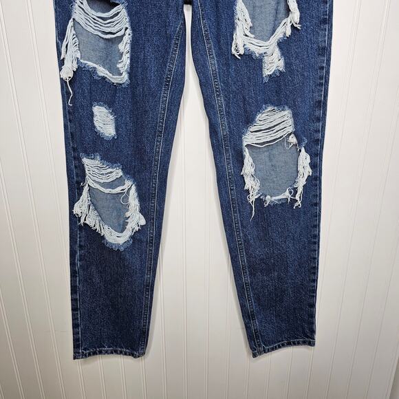 Urban Outfitters BDG Women's High-Rise Mom Jeans Size 27 Ripped Destroyed Boho - Picture 4 of 9